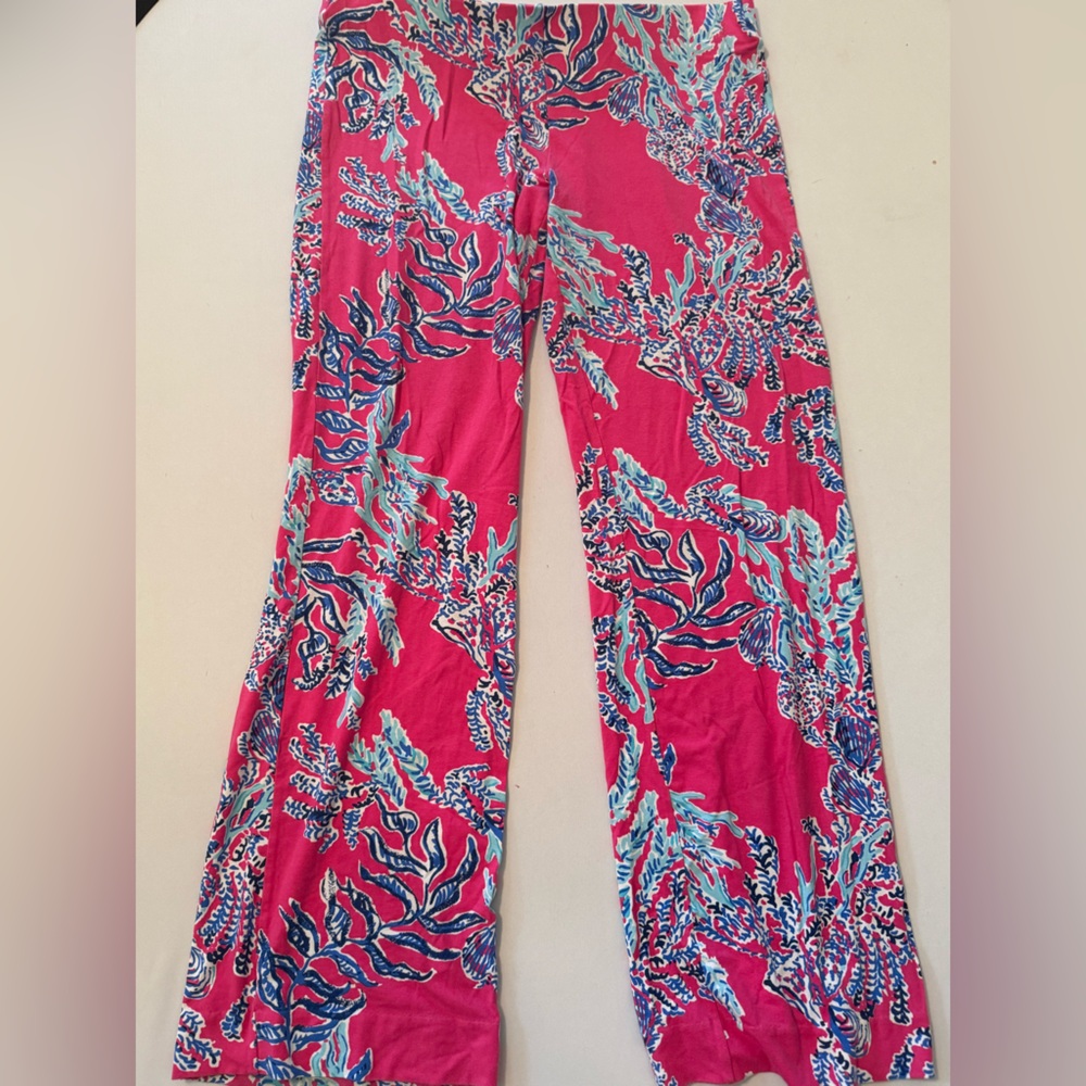 Lilly Pulitzer Pink and Blue Patterned Pants